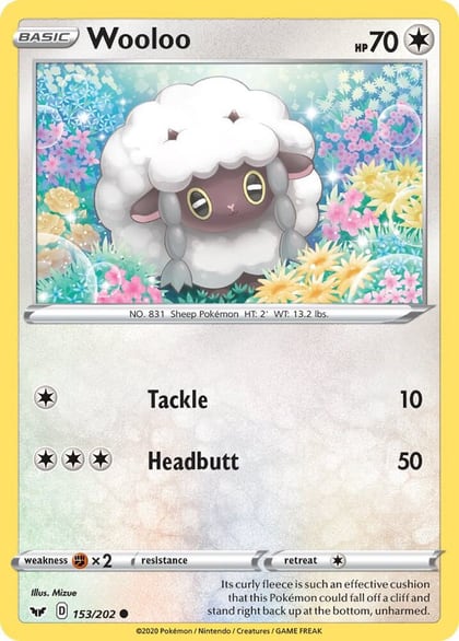 Wooloo (153), SWSH01: Sword & Shield Base Set 153/202