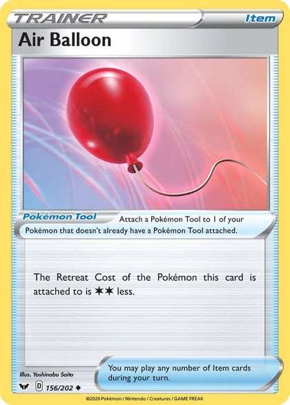 Air Balloon, SWSH01: Sword & Shield Base Set 156/202