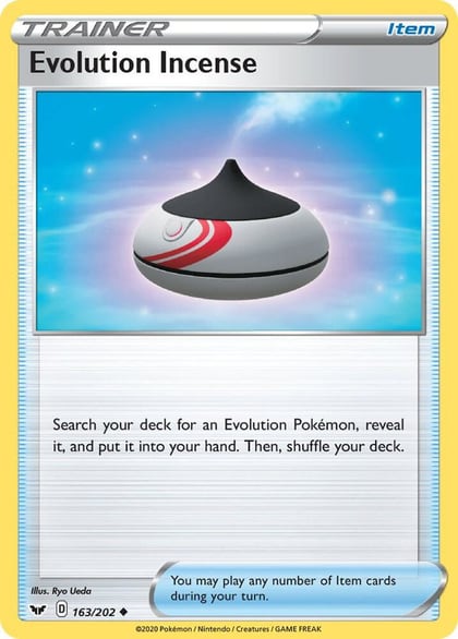 Evolution Incense, SWSH01: Sword & Shield Base Set 163/202