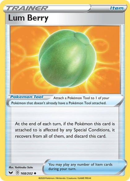 Lum Berry, SWSH01: Sword & Shield Base Set 168/202