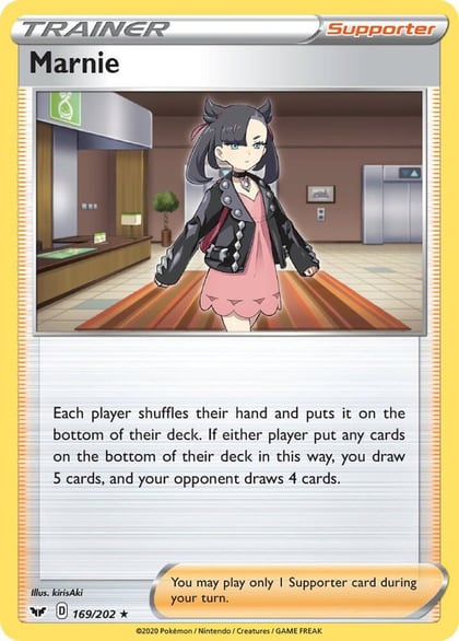Marnie, SWSH01: Sword & Shield Base Set 169/202