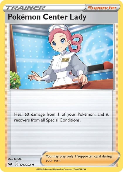 Pokemon Center Lady, SWSH01: Sword & Shield Base Set 176/202