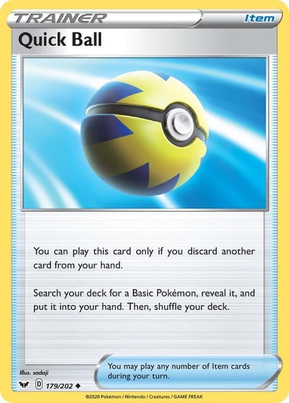 Quick Ball, SWSH01: Sword & Shield Base Set 179/202