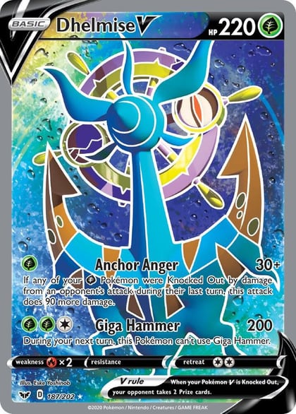 Dhelmise V (Full Art), SWSH01: Sword & Shield Base Set 187/202