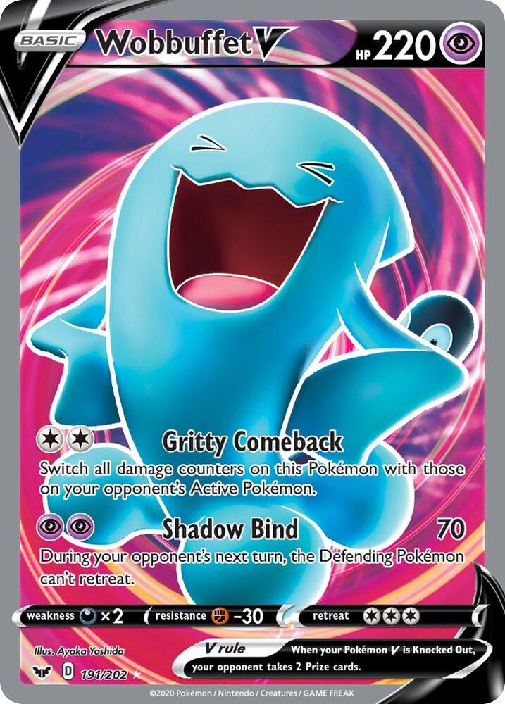 Wobbuffet V (Full Art), SWSH01: Sword & Shield Base Set 191/202
