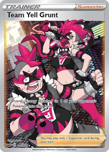 Team Yell Grunt (Full Art), SWSH01: Sword & Shield Base Set 202/202