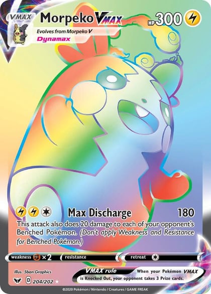 Morpeko VMAX (Secret), SWSH01: Sword & Shield Base Set 204/202