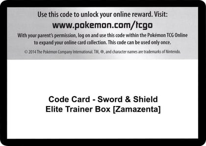 Code Card - Sword & Shield Elite Trainer Box [Zamazenta], SWSH01: Sword & Shield Base Set P251446