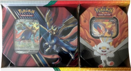 Legends of Galar Tin + Galar Partners Tin 2-pack [Zacian V/Cinderace V] (Retail Exclusive), SWSH01: Sword & Shield Base Set P287503