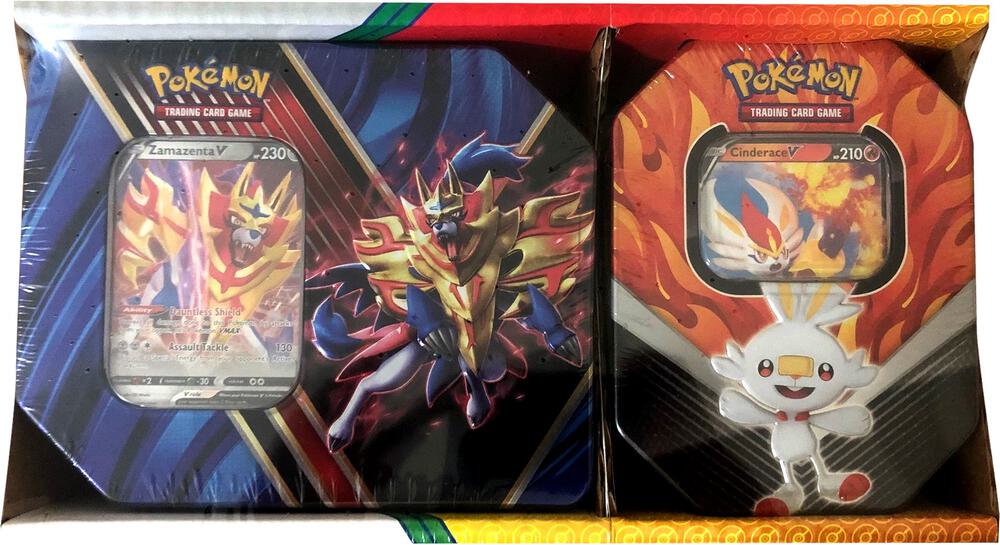 Legends of Galar Tin + Galar Partners Tin 2-pack [Zamazenta V/Cinderace V] (Retail Exclusive), SWSH01: Sword & Shield Base Set P287504