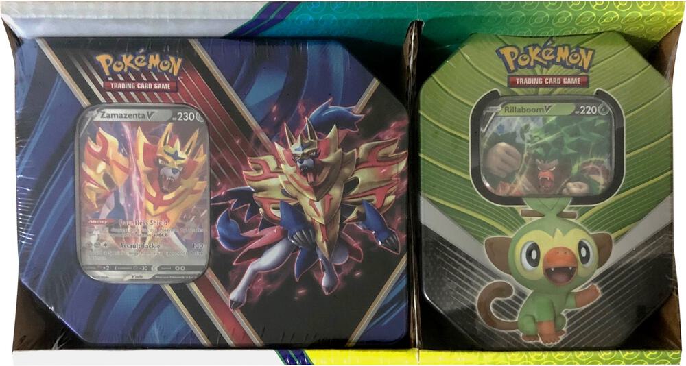 Legends of Galar Tin + Galar Partners Tin 2-pack [Zamazenta V/Rillaboom V] (Retail Exclusive), SWSH01: Sword & Shield Base Set P287507