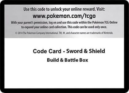 Code Card - Sword & Shield Build & Battle Box, SWSH01: Sword & Shield Base Set P588127