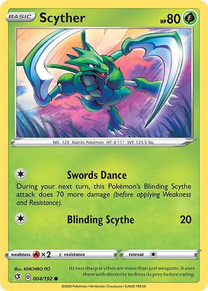 Scyther, SWSH02: Rebel Clash 004/192