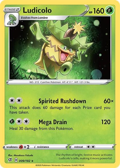 Ludicolo, SWSH02: Rebel Clash 009/192