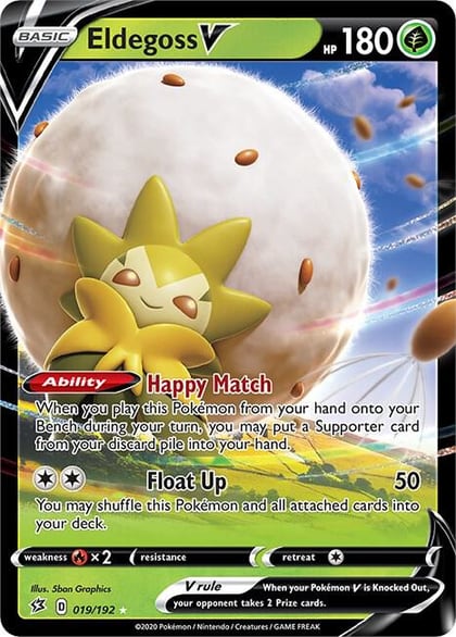 Eldegoss V, SWSH02: Rebel Clash 019/192