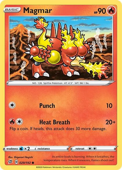 Magmar, SWSH02: Rebel Clash 029/192
