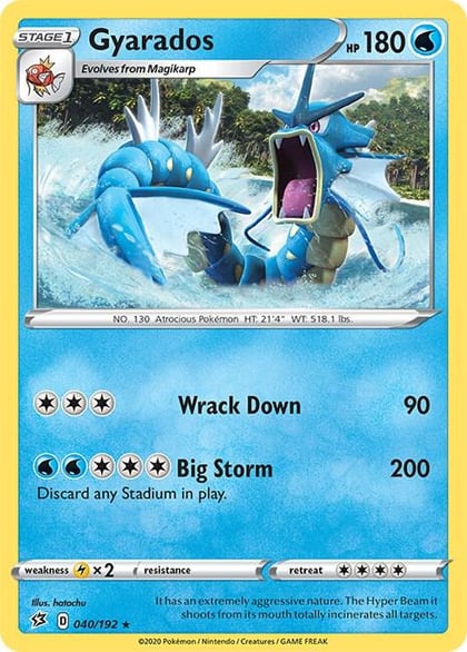 Gyarados, SWSH02: Rebel Clash 040/192