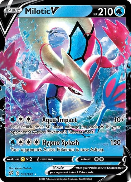 Milotic V, SWSH02: Rebel Clash 043/192