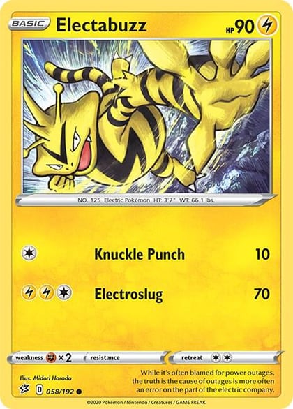 Electabuzz, SWSH02: Rebel Clash 058/192