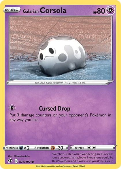 Galarian Corsola, SWSH02: Rebel Clash 078/192