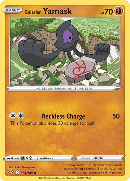 Galarian Yamask, SWSH02: Rebel Clash 101/192