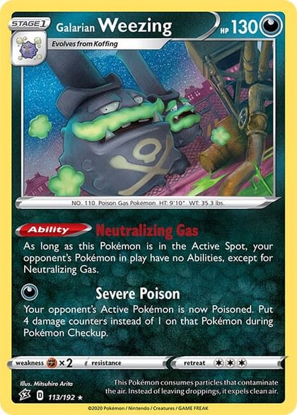 Galarian Weezing, SWSH02: Rebel Clash 113/192