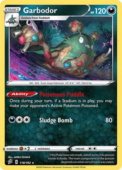 Garbodor, SWSH02: Rebel Clash 118/192