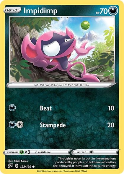 Impidimp, SWSH02: Rebel Clash 123/192