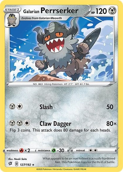 Galarian Perrserker, SWSH02: Rebel Clash 127/192