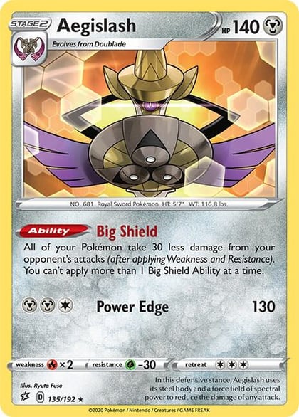 Aegislash, SWSH02: Rebel Clash 135/192