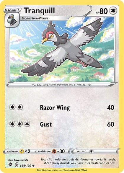 Tranquill, SWSH02: Rebel Clash 144/192