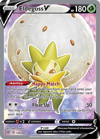 Eldegoss V (Full Art), SWSH02: Rebel Clash 176/192