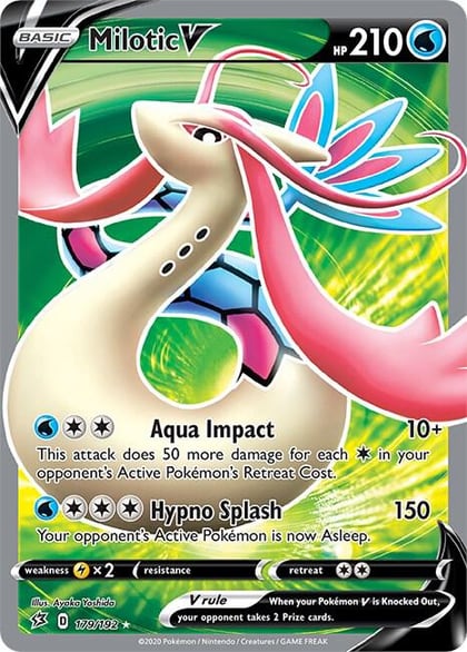 Milotic V (Full Art), SWSH02: Rebel Clash 179/192