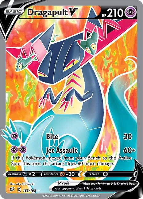 Dragapult V (Full Art), SWSH02: Rebel Clash 183/192