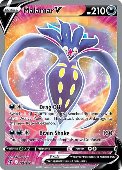 Malamar V (Full Art), SWSH02: Rebel Clash 186/192