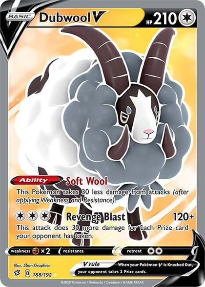 Dubwool V (Full Art), SWSH02: Rebel Clash 188/192
