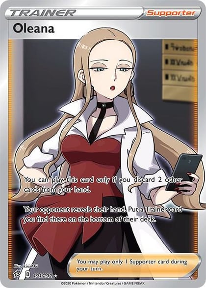 Oleana (Full Art), SWSH02: Rebel Clash 191/192