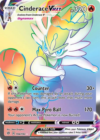Cinderace VMAX (Secret), SWSH02: Rebel Clash 194/192
