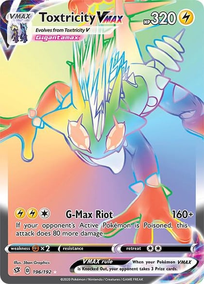 Toxtricity VMAX (Secret), SWSH02: Rebel Clash 196/192