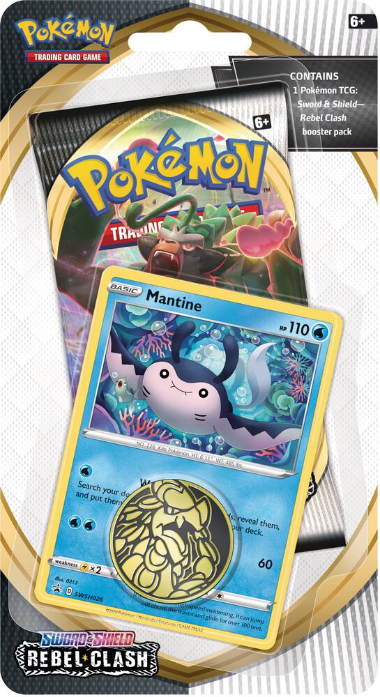 Rebel Clash Single Pack Blister [Mantine], SWSH02: Rebel Clash P210564
