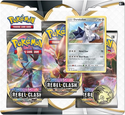 Rebel Clash 3 Pack Blister [Duraludon], SWSH02: Rebel Clash P210567