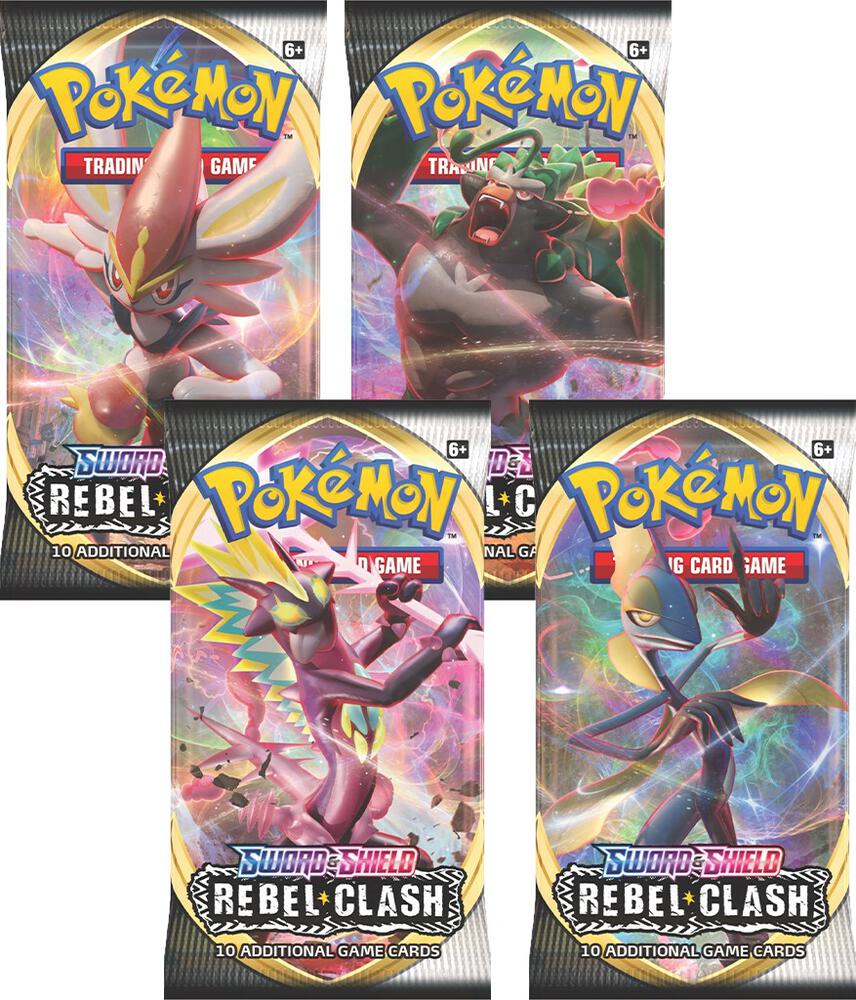 Rebel Clash Booster Pack Art Bundle [Set of 4], SWSH02: Rebel Clash P265316