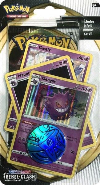 Rebel Clash Premium Checklane Blister [Gengar], SWSH02: Rebel Clash P276575