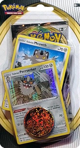 Sword & Shield Single Blister Pack [Galarian Meowth & Galarian Perrserker], SWSH02: Rebel Clash P668520