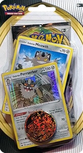 Sword & Shield Single Blister Pack [Galarian Meowth & Galarian Perrserker], SWSH02: Rebel Clash P668520