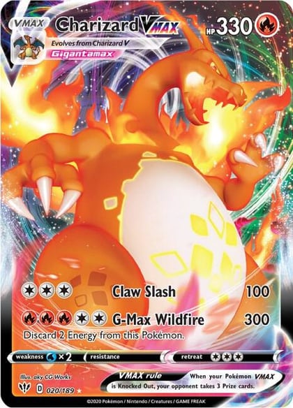 Charizard VMAX, SWSH03: Darkness Ablaze 020/189