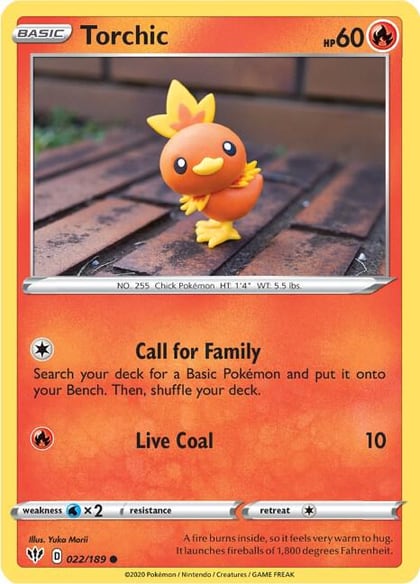 Torchic, SWSH03: Darkness Ablaze 022/189