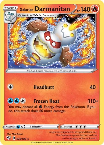 Galarian Darmanitan (28), SWSH03: Darkness Ablaze 028/189