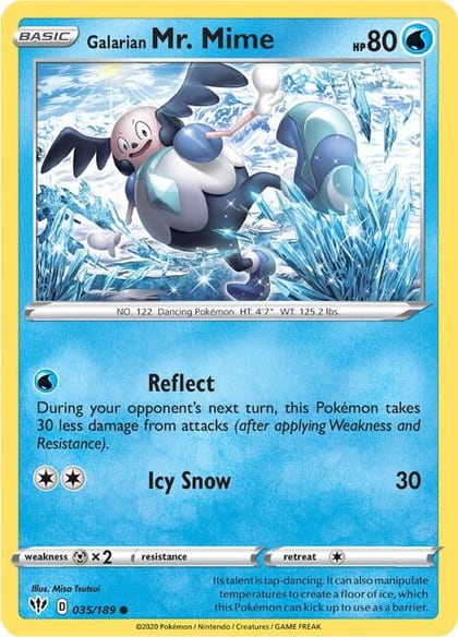 Galarian Mr. Mime, SWSH03: Darkness Ablaze 035/189
