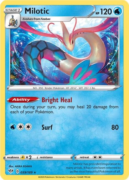 Milotic, SWSH03: Darkness Ablaze 039/189